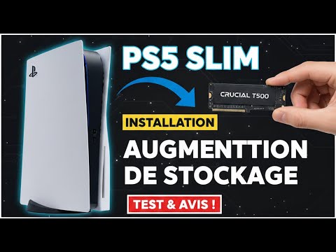 Installation d'un disque du Supplémentaire sur une PS5 Slim