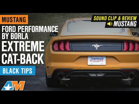 2018-2019 Mustang EcoBoost Ford Performance by Borla Extreme Cat-Back Exhaust Review & Sound Clip