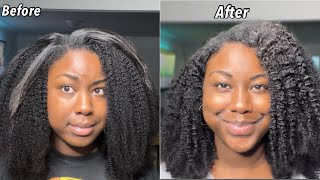 Blending Curly Clip Ins w/ Straight Natural Hair | Curls Queen