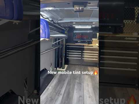 Check out my new mobile window tint setup! I still have a lot more work to do on it. #windowtint