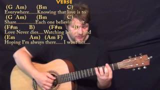 Here, There and Everywhere (Beatles) Fingerstyle Guitar Cover Lesson with Chords/Lyrics