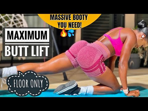 MASSIVE BOOTY LIFT IN 14 Days~Intense Booty Pump, Glute Focus NOT thighs On Floor, No Equipments