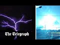 Hurricane Idalia:  Rare St Elmo's fire phenomenon lights up the sky and Ron De Santis loses power