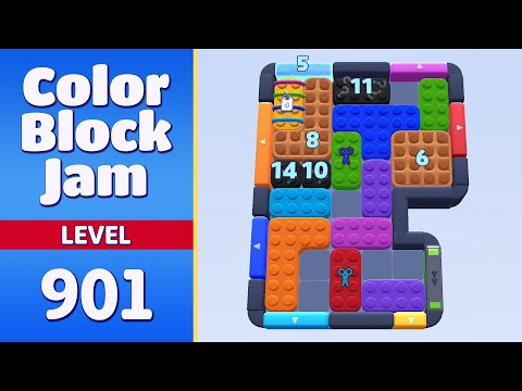 Color Block Jam Level 901 (1802) | Every Puzzle Solved! 🎯