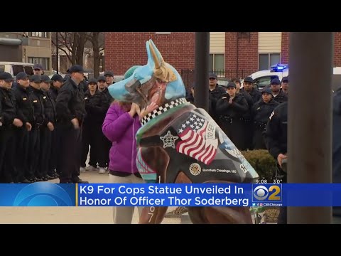 K-9 Statue At Police Academy Pays Tribute To Fallen Officer Thor Soderberg