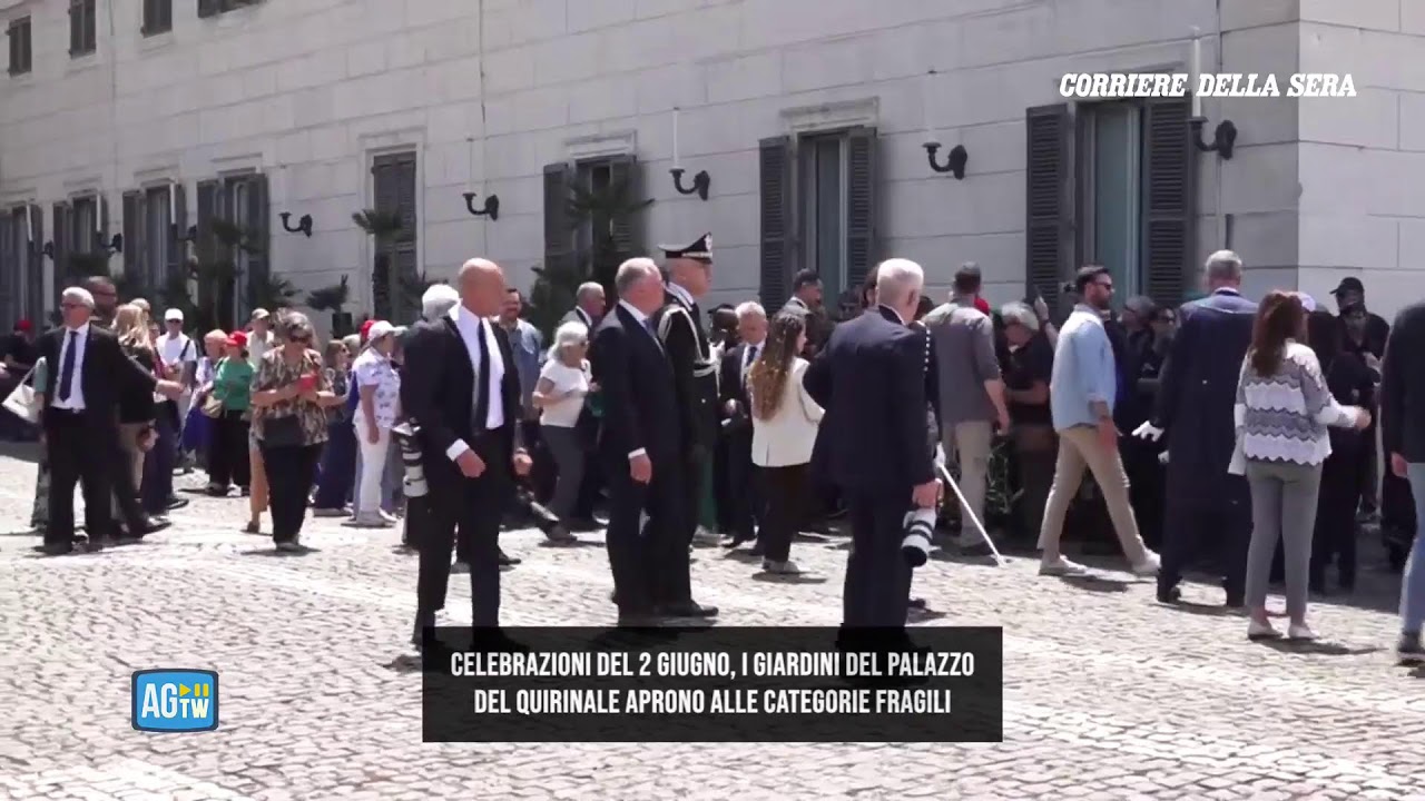 Apertura dei Giardini del Quirinale alle categorie fragili
