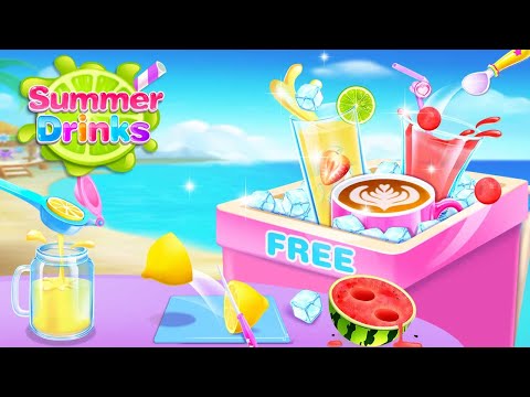 Kids Summer Drinks Maker - Blendy Juicy Simulation Video