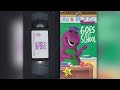 Barney Goes To School 1990 1996 VHS Release Canadian Release 1997 Reprint