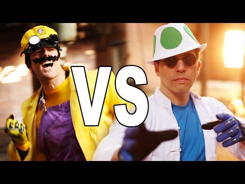 Toad VS Wario  (Fight Scene from Mario Warfare)