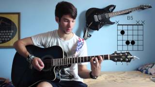 &quot;The Strays&quot; Sleeping With Sirens Easy Guitar Tutorial
