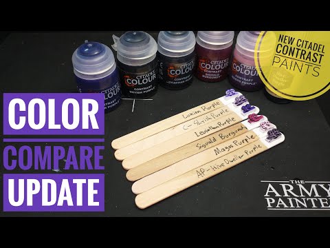 New Contrast Color Compare: Purple Contrast and SpeedPaint