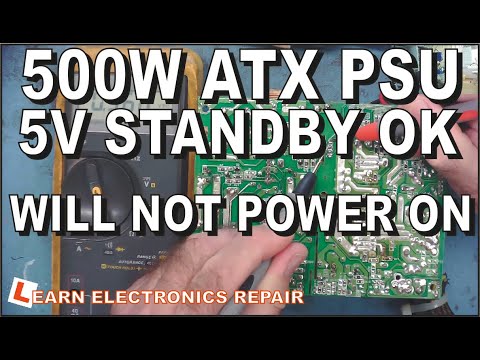 LER 047 ATX 600W PSU Repair Tutorial How does the power supply circuit work How to repair ATX