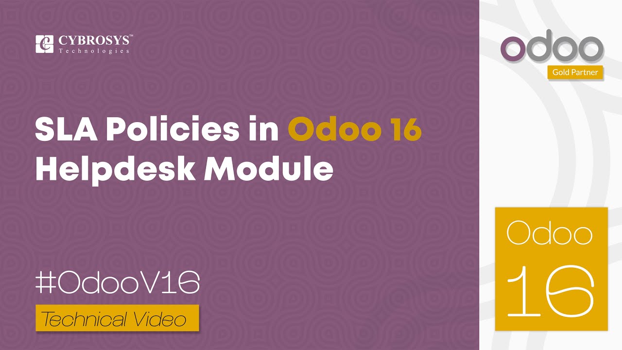 SLA Policies in Odoo 16 Helpdesk App | How to Manage SLAs | Odoo 16 Functional Videos