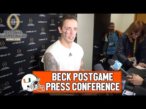 Carson Beck on Miami's Loss to Indiana in National Championship Game | Postgame Press Conference