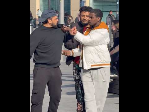 This guy really wanted to knock me down😁