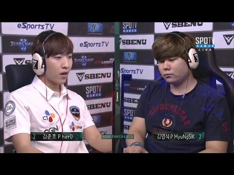 [SBENU SSL 2015] herO vs MyuNgSiK RO.8 Match4 set5 -EsportsTV, Starcraft 2