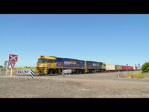 Diverted AS6 Container Train In Victoria (18/11/2017) - PoathTV Australian Railways