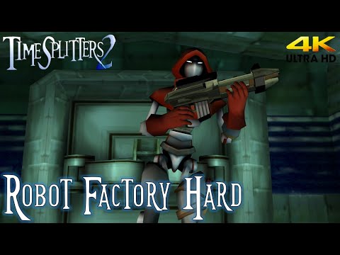 TimeSplitters 2 Story - Robot Factory - Hard - Walkthrough (4K)