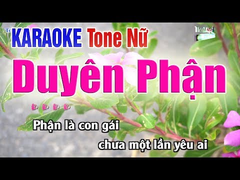 Duyên Phận Karaoke Tone Nữ | Bản Chuẩn 2020 - Nhạc Sống Thanh Ngân