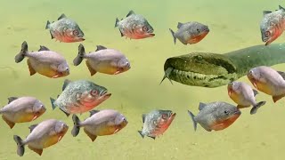 Download lagu Anaconda Diserang Gerombolan Piranha Kelaparan mp3