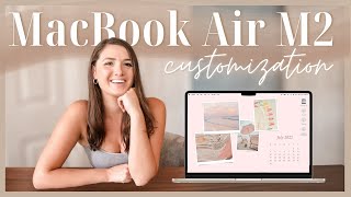 M2 Macbook Air Customization! How to Make a Desktop Background in Canva & Design Custom Folder Icons