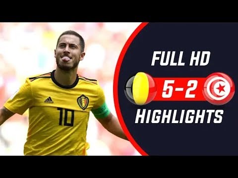 Belgium vs Tunisia 5-2 - All Goals & Highlights - 23/06/2018 HD World Cup - From stands