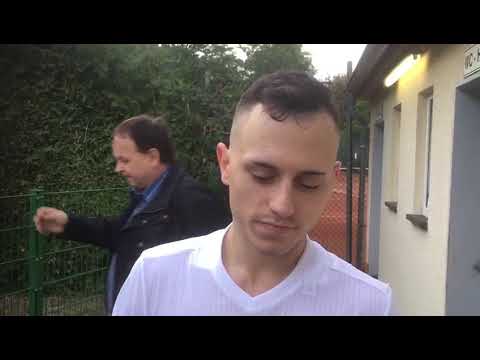 Lukas Mey, Spieler des TuS Mayen, nach dem 3:0 gegen Hochwald Zerf