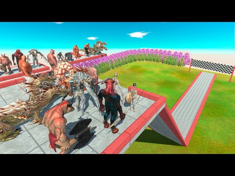 🔥INFERNALS vs FANTASY FALLING ON MINES ON THE RANGE - Animal Revolt Battle Simulator