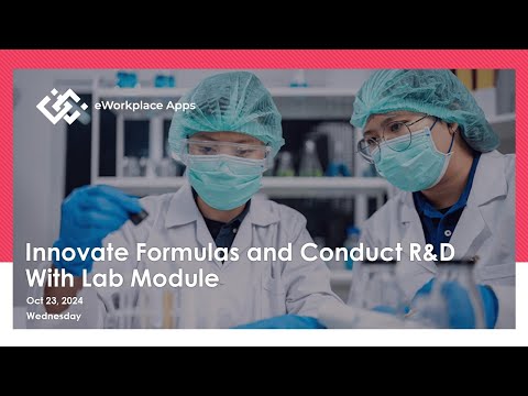 Innovate Formulas and Conduct R&D With Lab Module Webinar