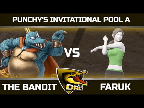PUNCHY'S INVITATIONAL | TheBandit (King K Rool) vs. Faruk (Wii-Fit Trainer, Min Min) | Swiss Pool A