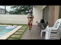 Audrey Jumping Yellow Pogo Stick