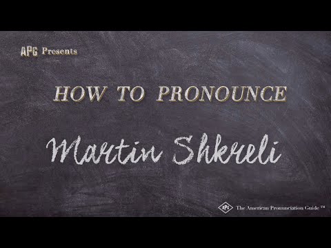 How to Pronounce Martin Shkreli (Real Life Examples!)
