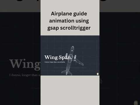 Airplane guide animation using gsap scrolltrigger