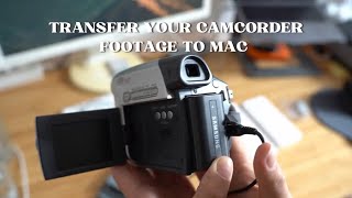 How to copy footage from Mini DV Tapes to your MacBook