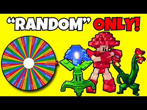 We Make ONLY "RANDOM UNIT" TEAM VS RADIOACTIVE ENDLESS In Garden Tower Defense!