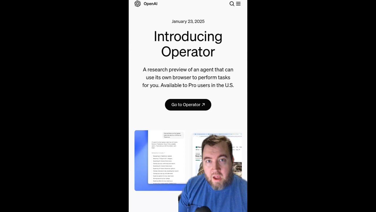 🤖 OpenAI Launches Operator: AI Agent for Automating Browser Tasks 🌐