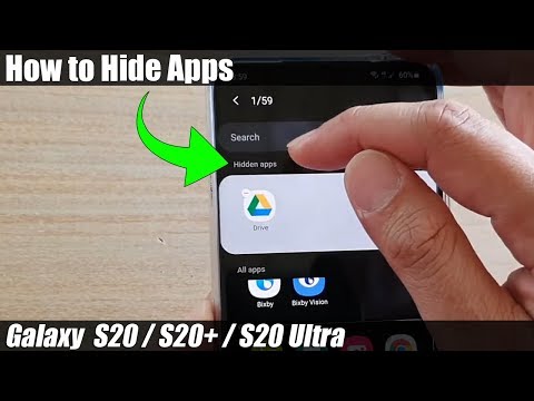 Galaxy S20/S20+: How to Hide Apps