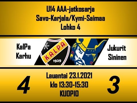 KalPa Karhu  vs Jukurit Sininen  U14 AAA tulos 4 - 3