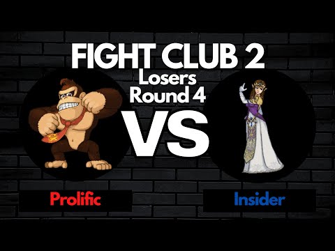 FIGHT CLUB 2: SSF2 Losers Round 4 - Prolific (Donkey Kong) vs Insider (Zelda)