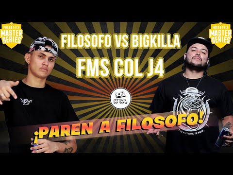 FILOSOFO NO TUVO PIEDAD🔪🇨🇴 | FILOSOFO VS BIGKILLA FMS COLOMBIA J4 | CAMBIO DE BEAT