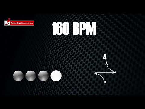 Base de batería en 4/4 a 160 BPM "drum loop" para practicar