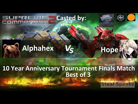 Supreme Commander 2 10 Year Anniversary Tournament Finals Match Cast 1v1 Alphahex Vs. Hope Bo3