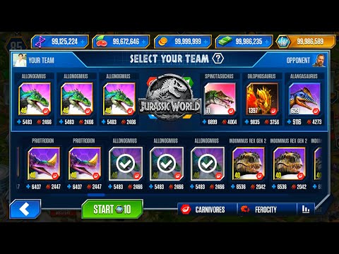 ALLONOGMIUS vs ALL DINOSAURS - CODE 19 SPINORAPTOR - JURASSIC WORLD THE GAME