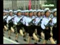 Парад северокорейских военных морячек 