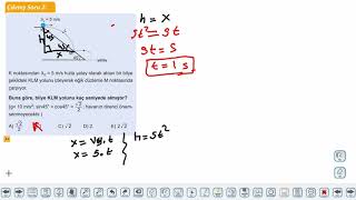 Eğitim Vadisi 11.Sınıf Fizik 8.Föy İki Boyutta Sabit İvmeli Hareket 2 Konu Anlatım Videoları