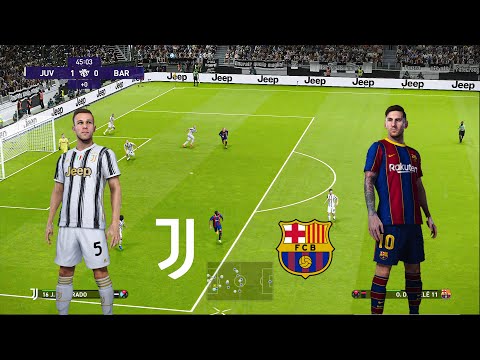 PES 2021 - Gameplay | Juventus vs Barcelona | PC