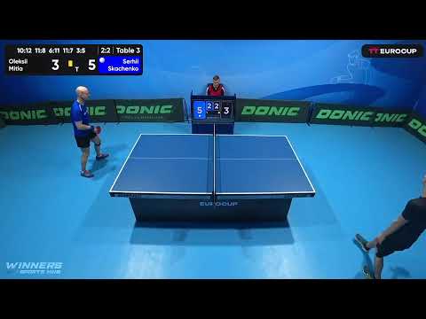 11:35 Oleksii Mitla 3-2 Serhii Skachenko 10.05.2023 TT Euro.Cup Ukraine Master. Table 3