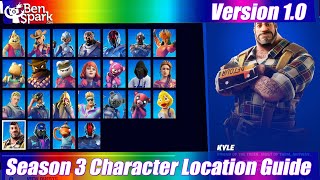 How to Find All Fortnite Chapter 3 Season 3 Character NPCs - Easy Location Guide