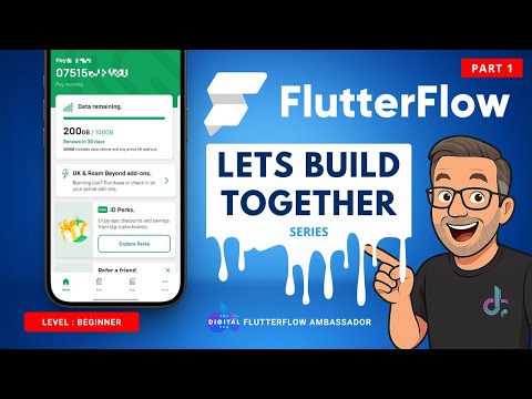 #FlutterFlow - Let's Build Together - Mobile Homescreen - Part 1