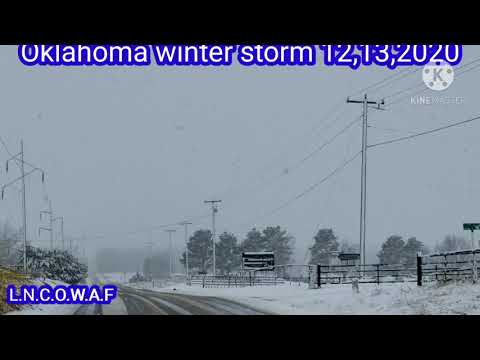 Oklahoma winter storm 12,13,2020 at 11 am